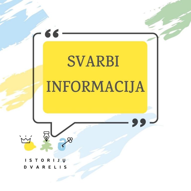 Read more about the article SVARBI INFORMACIJA