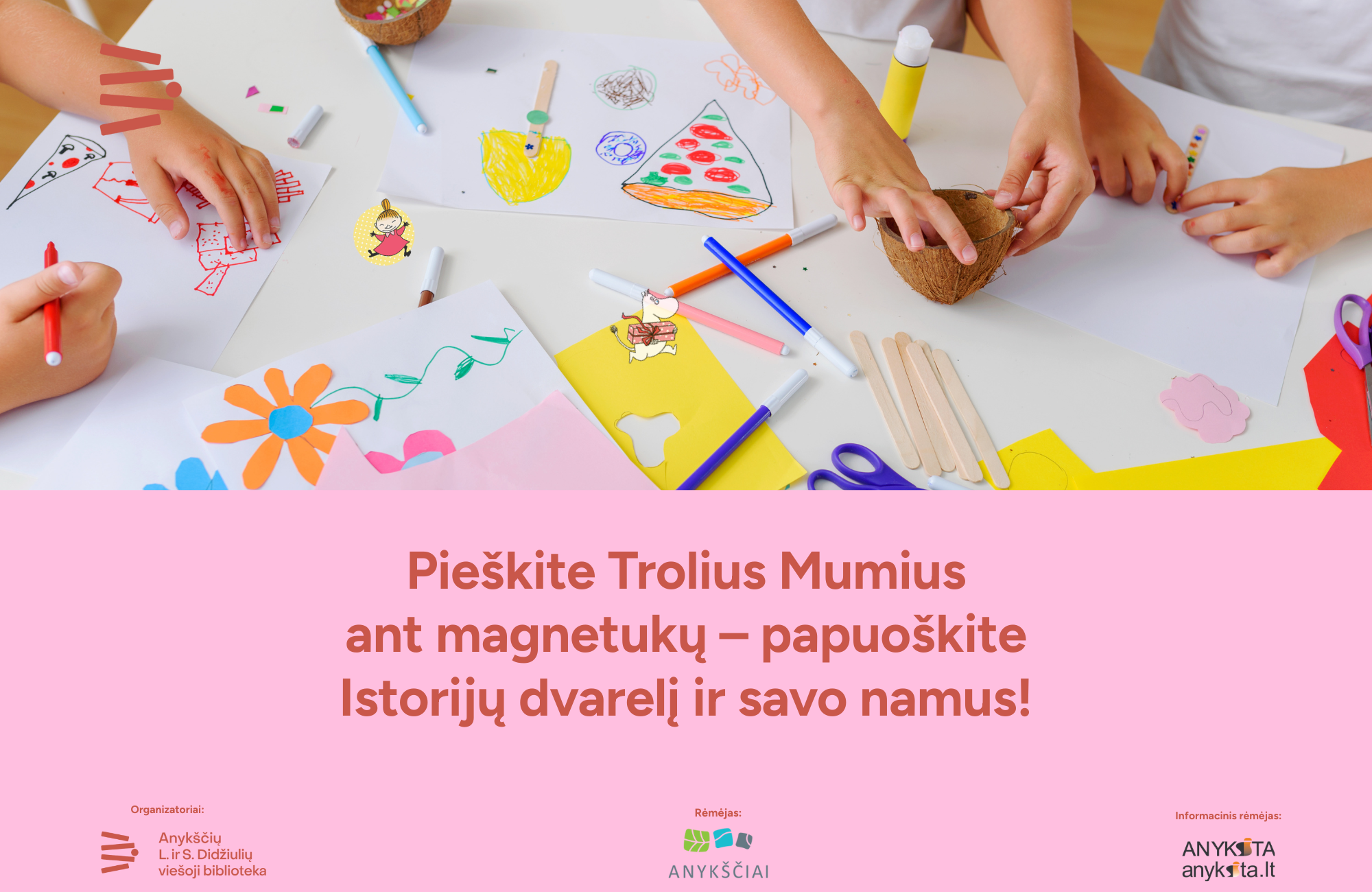 You are currently viewing Ar mėgsti piešti? Ateik į dirbuvėles!