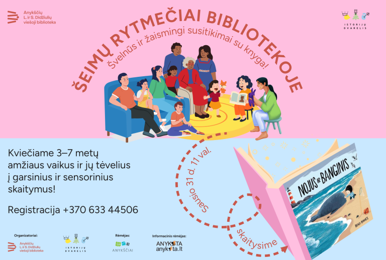 Read more about the article Šeštadienio rytai – su šeima ir knyga!