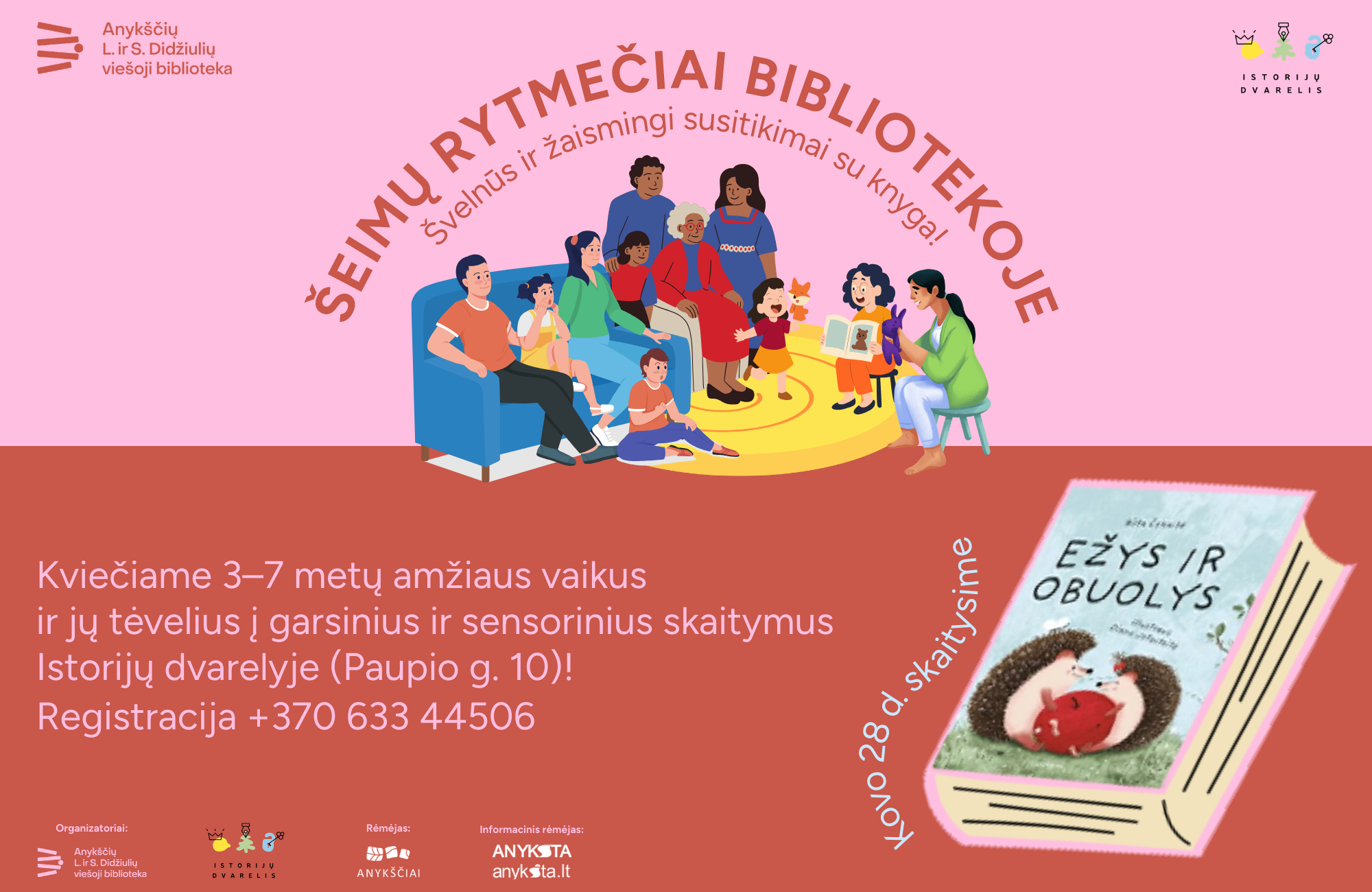 You are currently viewing Šeštadienio rytai – su šeima ir knyga!