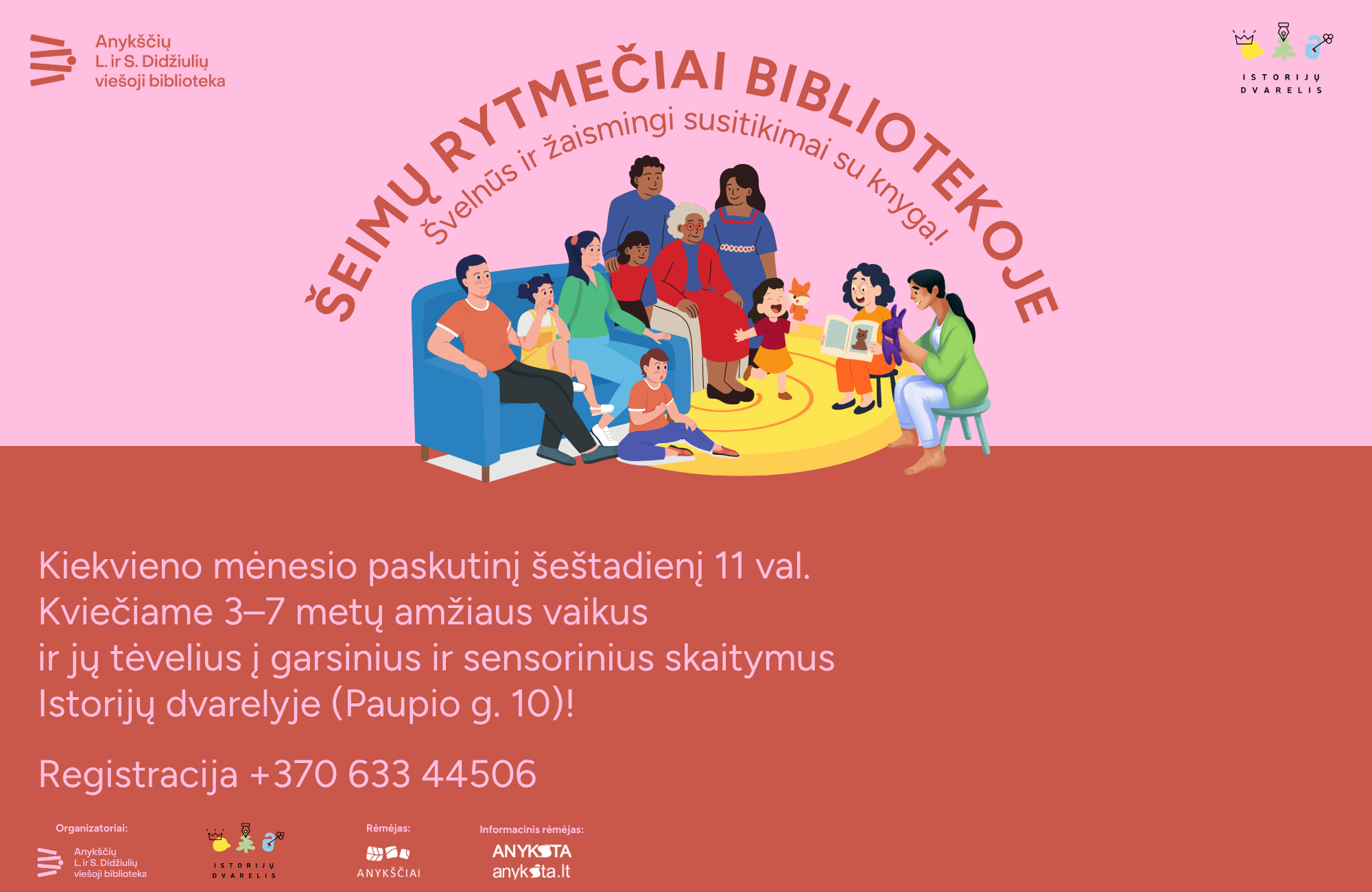 You are currently viewing Šeštadienio rytai – su šeima ir knyga!
